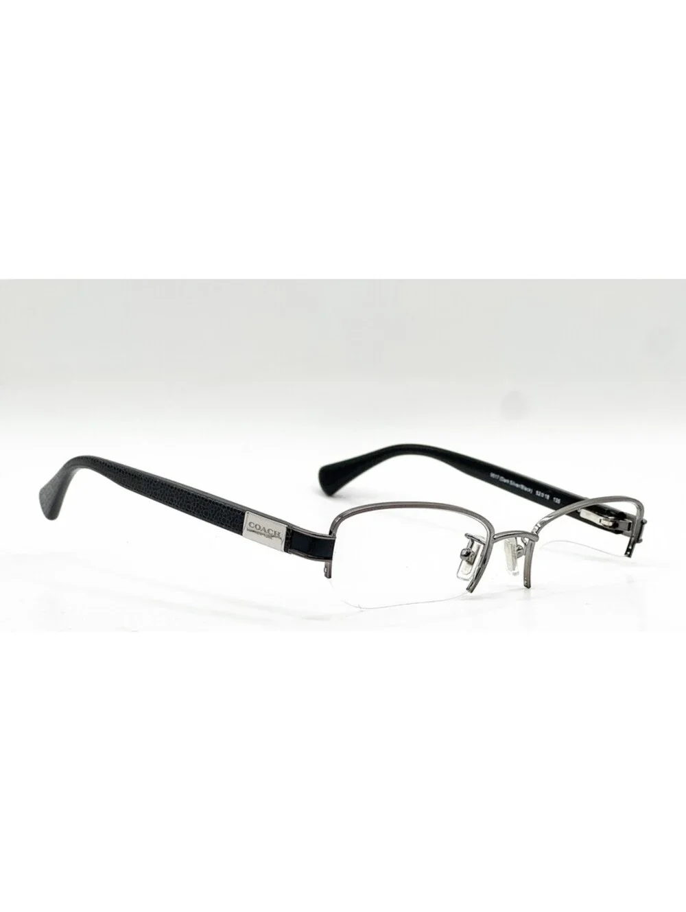 Coach HC 5059 9017 Dark Silver Black Oval Authentic Eyeglass Frames 52-18
